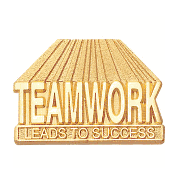 Teamwork Leads To Success Lapel Pin (BR Series) - Click to enlarge