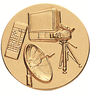 Television Litho Medal Insert - Click to enlarge