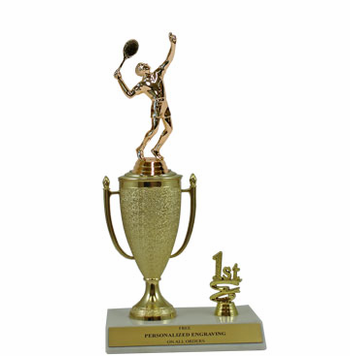 Tennis 1st, 2nd and 3rd Place Award Cup Trophy - Click to enlarge