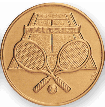 Tennis Court Litho Medal Insert - Click to enlarge