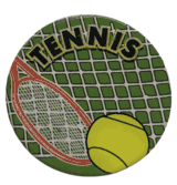 Tennis Epoxy Decal (2")