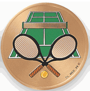 Tennis (GENERAL) Litho Medal Insert - Click to enlarge