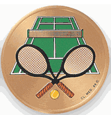 Tennis (GENERAL) Litho Medal Insert