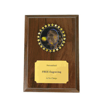 Tennis Holographic Decal Plaque - Click to enlarge