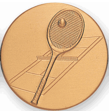 Tennis Litho Medal Insert - Click to enlarge