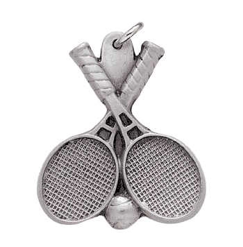 Tennis Pewter Key Chains - Click to enlarge