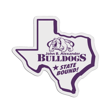 Texas Shaped Badge - Click to enlarge