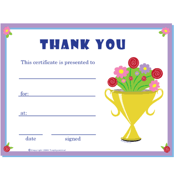 Thank You Free Template - Click to enlarge