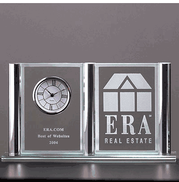 Thick Jaded Glass Clock - Click to enlarge