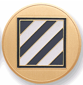 Third Infantry Division Medal Insert (Etched) - Click to enlarge
