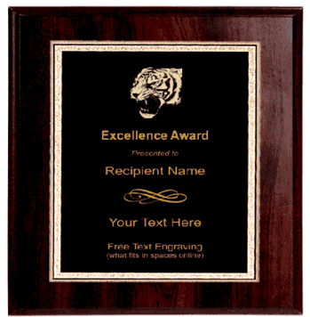 Tiger Plaque - Click to enlarge