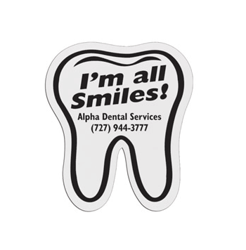 Tooth Shaped Custom Badge - Click to enlarge