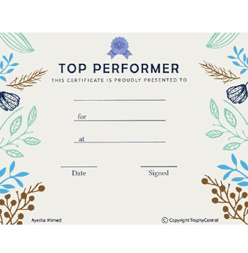 Top Performer - Click to enlarge