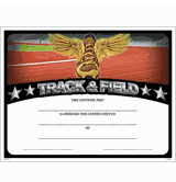 Track & Field Certificates