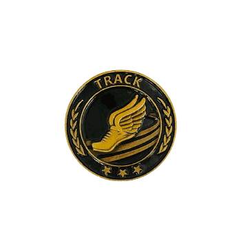 Track Lapel Pin - Click to enlarge