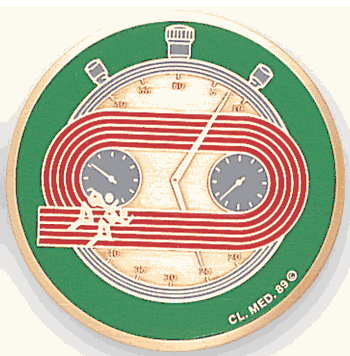 Track Medal Insert (Etched) - Click to enlarge