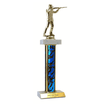 Trap / Skeet Shooting Trophy - Deluxe Double Platform - Multiple Sizes - Click to enlarge