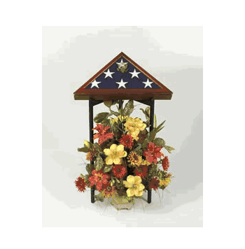 Tri-Column Flag Display Stand - Click to enlarge
