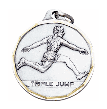 Triple Jump Medals, Male (1 1/4") - Click to enlarge