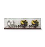 Triple Mini Helmet Glass Display Case
