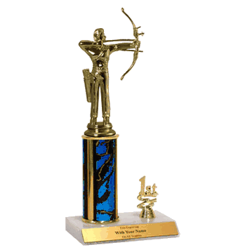 Trophies With Place Trim (1st, 2nd, or 3rd) - Archery - Click to enlarge
