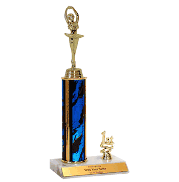 Ballet Trophy with Place Trim (1st, 2nd, or 3rd) - Click to enlarge
