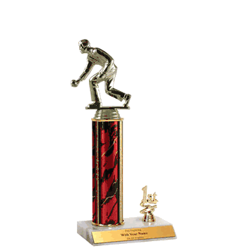 Trophies With Place Trim (1st, 2nd, or 3rd) - Bocce Ball - Click to enlarge