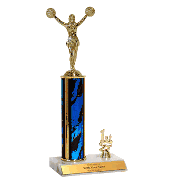 Trophies With Place Trim (1st, 2nd, or 3rd) - Cheerleading - Click to enlarge