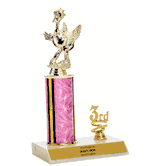 Trophies With Place Trim (1st, 2nd, or 3rd) - Comic Turkey