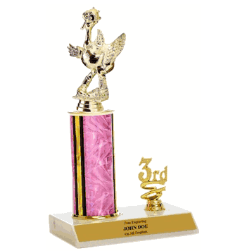 Trophies With Place Trim (1st, 2nd, or 3rd) - Comic Turkey - Click to enlarge