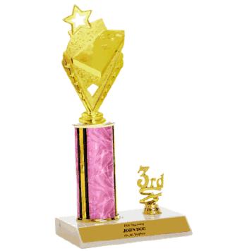 Trophies With Place Trim (1st, 2nd, or 3rd) - Cornhole - Click to enlarge