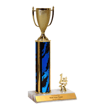 Trophies With Place Trim (1st, 2nd, or 3rd) - Cup Figure - Click to enlarge