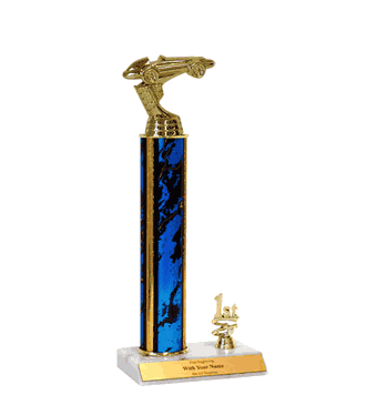 Trophies With Place Trim (1st, 2nd, or 3rd) - Pinewood Derby - Click to enlarge