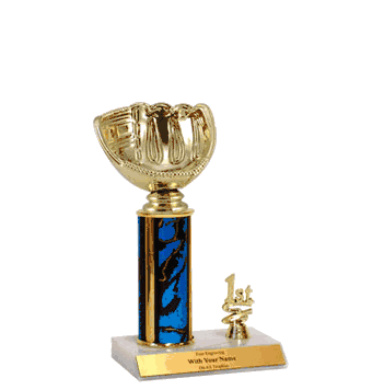 Trophies With Place Trim (1st, 2nd, or 3rd) - Softball Glove - Click to enlarge