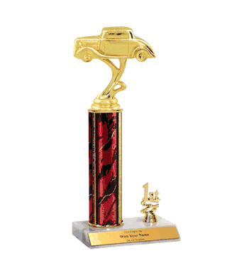 Trophies With Place Trim (1st, 2nd, or 3rd) - Street Rod Figure - Click to enlarge