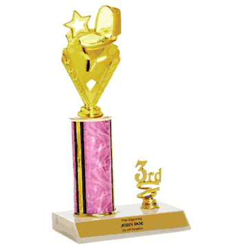Trophies With Place Trim (1st, 2nd, or 3rd) - Toilet Bowl - Click to enlarge