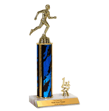 Track Trophy with Place Trim (1st, 2nd, or 3rd) - Click to enlarge