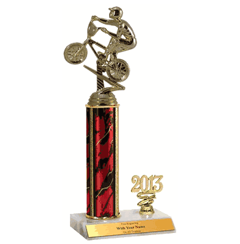 Trophies with Year Indicator - BMX - Click to enlarge