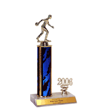 Trophies with Year Indicator - Bowling - Click to enlarge