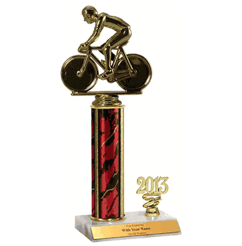 Trophies with Year Indicator - Cycling - Click to enlarge