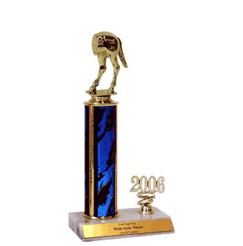 Trophies with Year Indicator - Horses Rear Gag - Click to enlarge