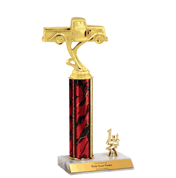 Trophies with Year Indicator - Pickup Truck Figure - Click to enlarge