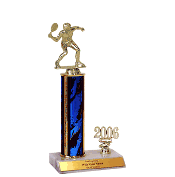 Trophies with Year Indicator - Racquetball - Click to enlarge