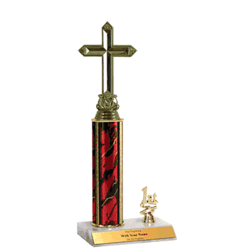 Trophies with Year Indicator - Religious Cross - Click to enlarge