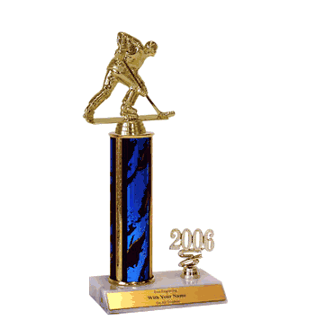 Trophies with Year Indicator - Roller Hockey - Click to enlarge
