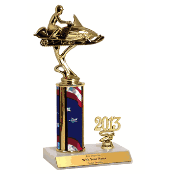 Trophies with Year Indicator - Snowmobile - Click to enlarge