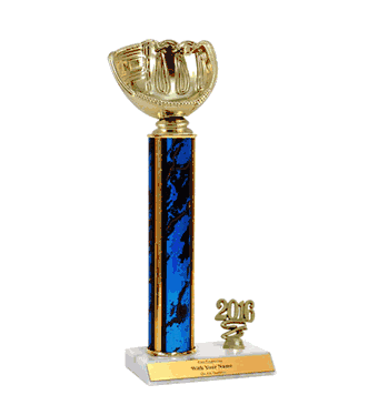 Trophies with Year Indicator - Softball Glove - Click to enlarge