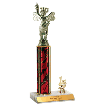 Trophies with Year Indicator - Spelling Bee Figure - Click to enlarge