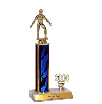 Wrestling Trophy with Year Indicator - Click to enlarge