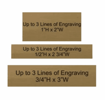 Trophy Name Plate | Custom Engraving | Trophy Central